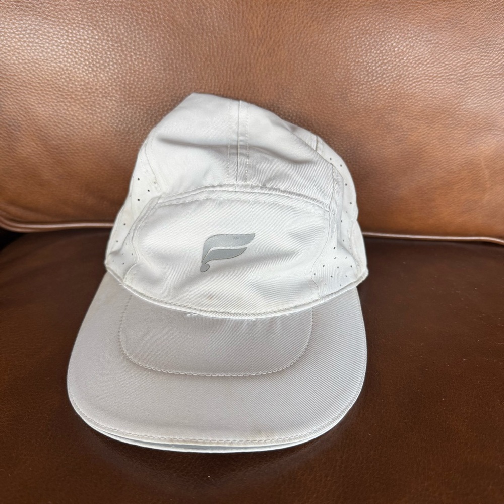 Fabletics Light Gray Performance Cap with Reflective Logo